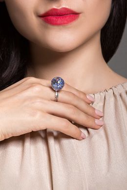 Set "Forget-me-nots" (earrings&pendant&ring)