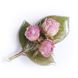 Брошь "Три розы" с розовыми бутонами роз