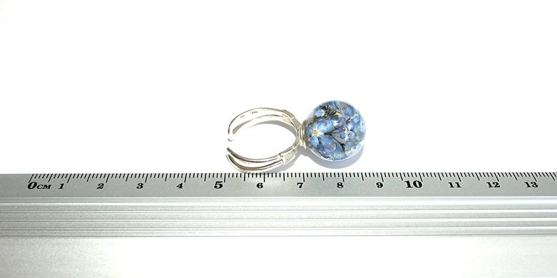 Ring with forget-me-nots