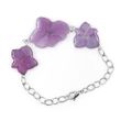 Bracelet "3 flowers". Lilac hydrangea