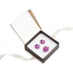Earrings and ring with vervain