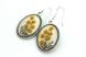 Earrings with mimosa. Ajour Collection