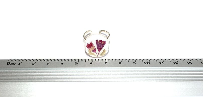 Ring with geiger flowers