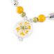 Wicker necklace with yellow alfalfa