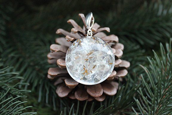 Pendant with blowball. New Year's Collection