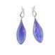 Earrings with violet gladiolus