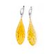 Earrings with yellow peruvian lily