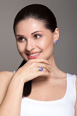 Set "Vervian" (earrings and ring)