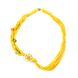 Wicker necklace with yellow alfalfa