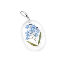 Pendant with forget-me-nots