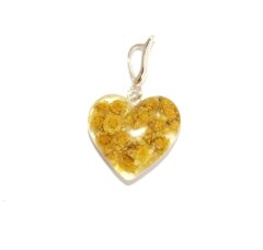 Pendant "Heart" with immortelle