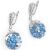Earrings with forget-me-nots 