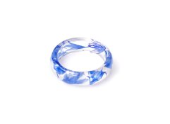 Ring with cornflowers