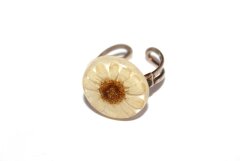 Ring with chamomile